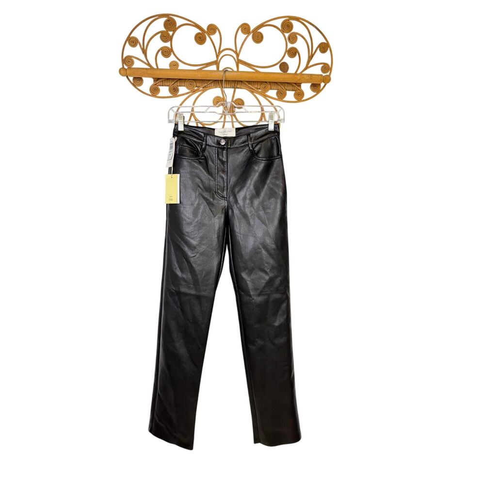 NEW Wilfred Melina faux leather pants black 0